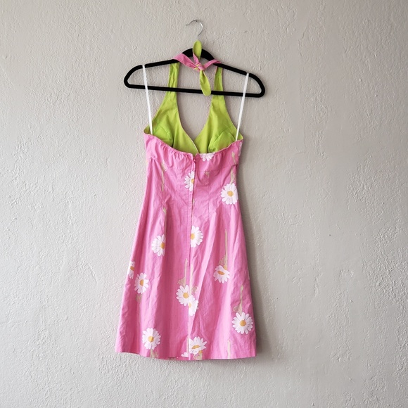 LILLY PULITZER PINK ALTER BACK DAISY DRESS..SIZE 0 - Picture 4 of 6